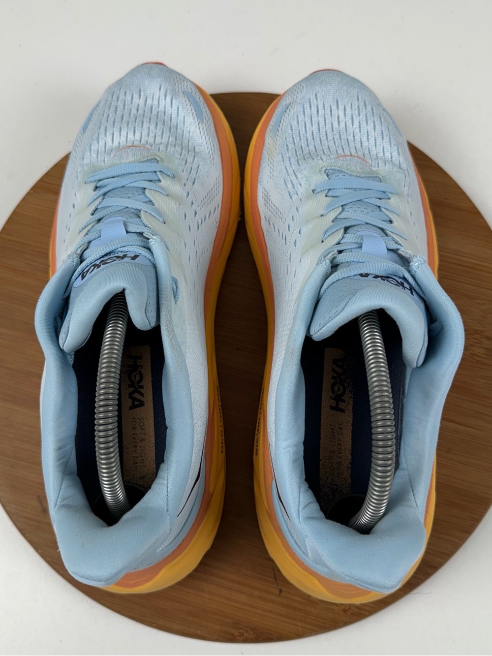 Hoka Clifton 8 Light Blue Running Shoes - Picture 5 of 10